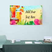 トロピカルサマーカクテル&ザビーチサマーパーティー 横断幕 (トレードショー)