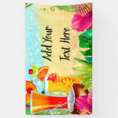 トロピカルサマーカクテル&ザビーチサマーパーティー 横断幕 (縦)