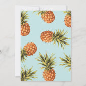 トロピカルサマーカップルウェディングシャワー招待状 招待状 (裏面)