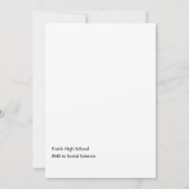 トロピカルサマーグロー卒業パーティー招待状 招待状 (裏面)