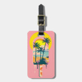 トロピカルサマーサンセットスイーツパラダイス ラゲッジタグ (正面縦)