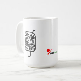トロピカルサマースィップスコーヒーマグ | ミニマリストライン コーヒーマグカップ