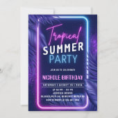 トロピカルサマーナイト招待状パーティー 招待状 (正面)