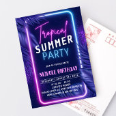 トロピカルサマーナイト招待状パーティー 招待状