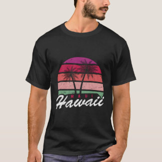 トロピカルサマーバケーション パームツリー マウイ ハワイ Tシャツ