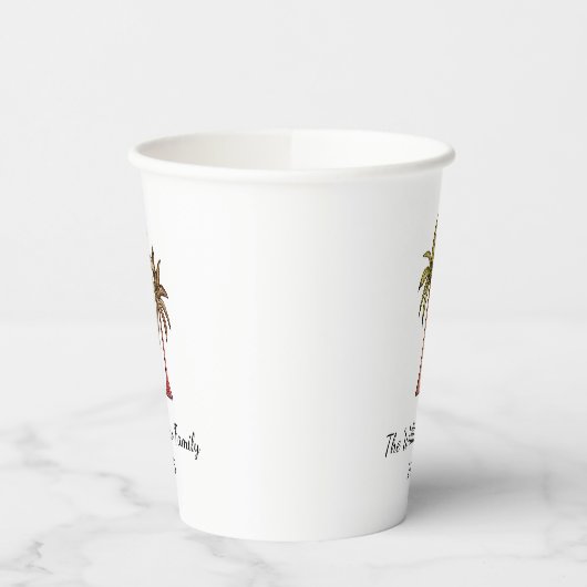 トロピカルサマーパームツリーズスイムプールパーティー 紙コップ (左)