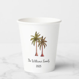トロピカルサマーパームツリーズスイムプールパーティー 紙コップ