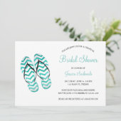 トロピカルサマービーチサンダルブライダルシャワー 招待状 (スタンド正面)