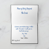 トロピカルサマービーチバケーションパターンデザイン カード (内部)