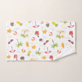 トロピカルサマービーチバケーションパターンデザイン バスタオルセット (ハンドタオル)