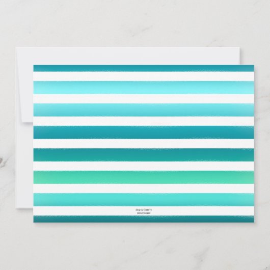 トロピカルサマービーチバースデーパーティー 招待状 (裏面)