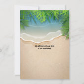 トロピカルサマービーチパーティの招待状 招待状 (裏面)