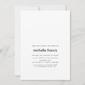 トロピカルサマービーチブライダルシャワー招待 招待状 (裏面)