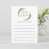 トロピカルサマービーチベビーシャワーママアドバイス アドバイスカード (スタンド正面)