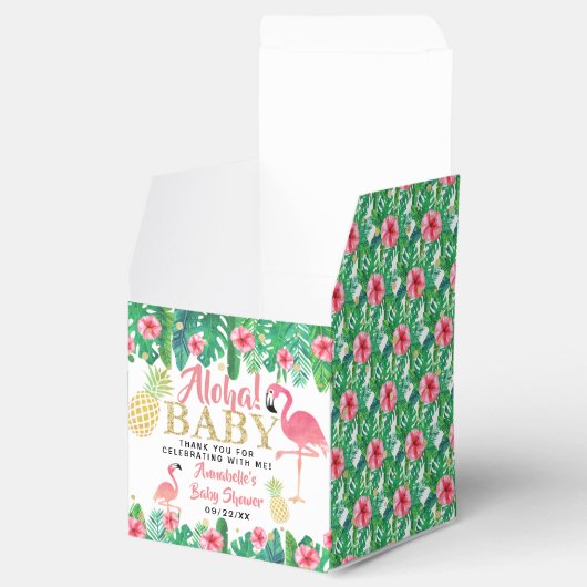 トロピカルサマービーチルアウ（ハワイ式宴会）ガールズベビーシャワー フェイバーボックス (オープン)