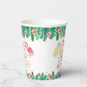 トロピカルサマービーチルアウ（ハワイ式宴会）ガールズベビーシャワー 紙コップ (右)