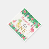 トロピカルサマービーチルアウ(ハワイ式宴会)ガールズ1st誕生日 スタンダードカクテルナプキン (角)