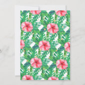 トロピカルサマービーチルアウ（ハワイ式宴会）ガールズ2nd誕生日 サンキューカード (裏面)