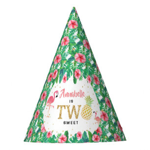 トロピカルサマービーチルアウ（ハワイ式宴会）ガールズ2nd誕生日 パーティーハット