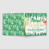 トロピカルサマービーチルアウ（ハワイ式宴会）ボーイズベビーシャワー実在 ゲストブック (全面)