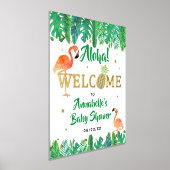 トロピカルサマービーチルアウ(ハワイ式宴会)ボーイズベビーシャワー実在 箔ポスター (レイダウン)