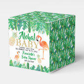 トロピカルサマービーチルアウ（ハワイ式宴会）ボーイズベビーシャワー フェイバーボックス (正面サイド)