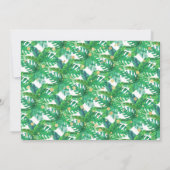 トロピカルサマービーチルアウ（ハワイ式宴会）ボーイズ写真1st誕生日 招待状 (裏面)