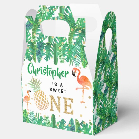 トロピカルサマービーチルアウ(ハワイ式宴会)ボーイズ1st誕生日 フェイバーボックス (オープン)