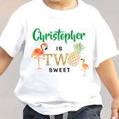 トロピカルサマービーチルアウ（ハワイ式宴会）ボーイズ2nd誕生日 トドラーTシャツ