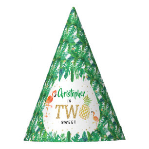 トロピカルサマービーチルアウ（ハワイ式宴会）ボーイズ2nd誕生日 パーティーハット