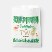 トロピカルサマービーチルアウ(ハワイ式宴会)ボーイズ2nd誕生日 フェイバーバッグ (正面)