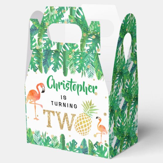 トロピカルサマービーチルアウ(ハワイ式宴会)ボーイズ2nd誕生日 フェイバーボックス (オープン)