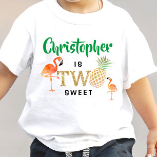 トロピカルサマービーチルアーボーイズ2歳の誕生日 トドラーTシャツ