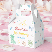 トロピカルサマービーチ誕生日パーティーのお返し箱