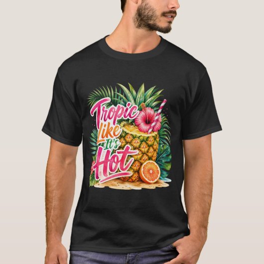トロピカルサマービーチTシャツ Tシャツ (正面)