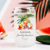 トロピカルサマーファミリーバケーション ガラス缶