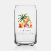 トロピカルサマーファミリーバケーション ガラス缶 (正面)