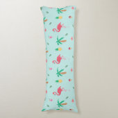 トロピカルサマーフラミンゴブルーベッドルームコレクション ボディピロー (正面縦)