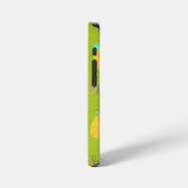 トロピカルサマーフルーツ キウイグリーン iPhoneケース (左側面)