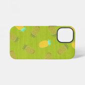 トロピカルサマーフルーツ キウイグリーン iPhoneケース (裏面横)