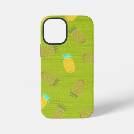 トロピカルサマーフルーツ キウイグリーン iPhoneケース (裏面)
