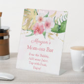 トロピカルサマーフローラベビーシャワーモモモザバーサイン 台座サイン (インサイチュ)