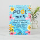 トロピカルサマープールバースデーパーティー 招待状 (スタンド正面)