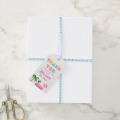 トロピカルサマープールパーティースプラッシュありがとう ギフトタグ (より糸付き)