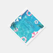 トロピカルサマープールパーティー スタンダードカクテルナプキン (角)