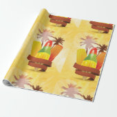 トロピカルサマーラッピング紙 ラッピングペーパー (アンロールド)