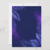 トロピカルサマー夜の招待パーティー 招待状 (裏面)