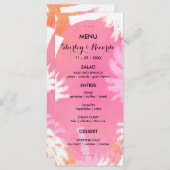 トロピカルサマー結婚ズのメニューカード メニュー (正面/裏面)