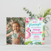 トロピカルサマー2ndバースデーフォト招待状 招待状 (スタンド正面)