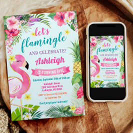 トロピカルサマー5誕生日招待状 招待状